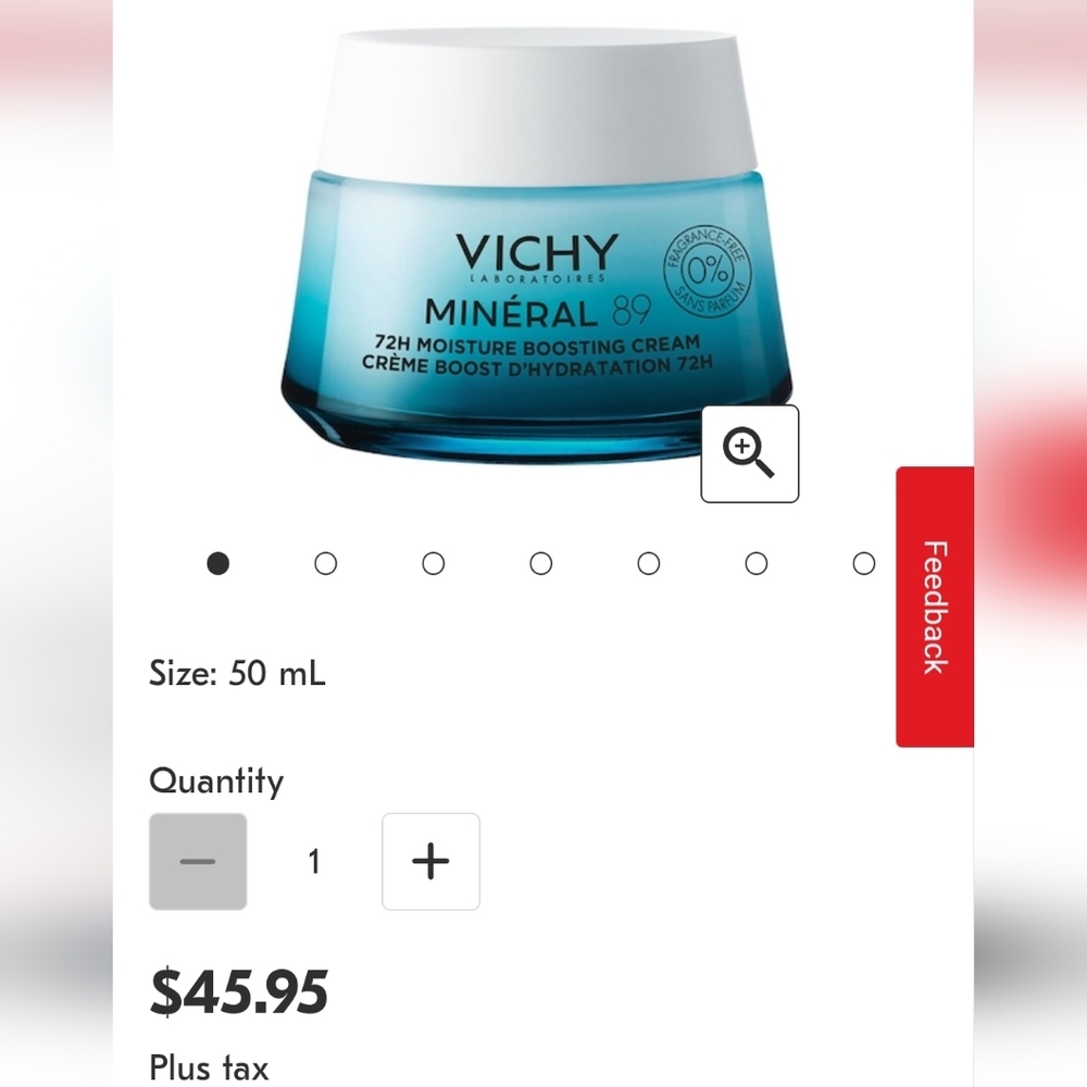 🆕️ VICHY MINERAL 89 72 H MOISTURE  CREAM -  STRENGTHENING PROTOCOL SET - Picture 3 of 8